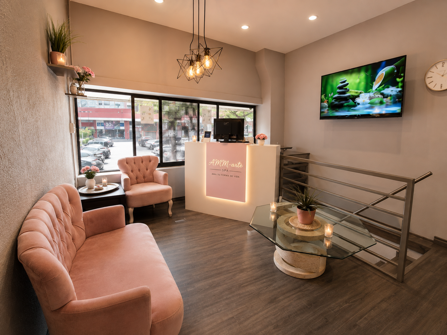Recepción de AMM Arte Spa en Coyoacán